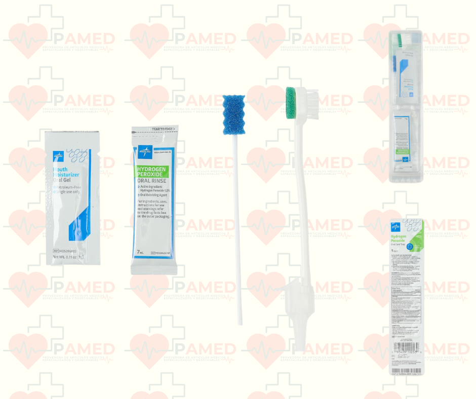 Dispositivo Para Aseo Oral Con Succión y Solución Peroxido de Hidrógeno Medline