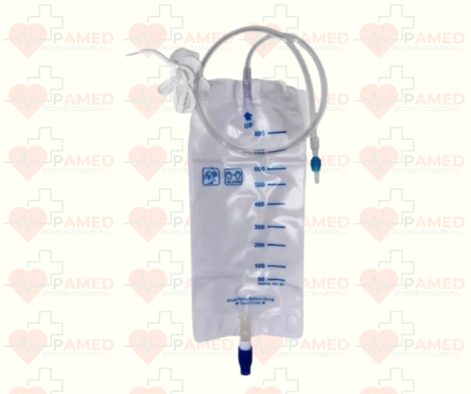 Bolsa Para Drenaje de Nefrostomia 600ml Esteril Desechable