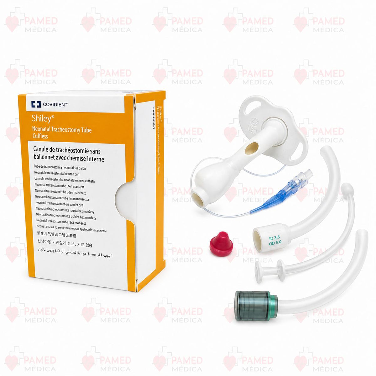 Cánula De Traqueostomía Shiley 8FEN. Fenestrada