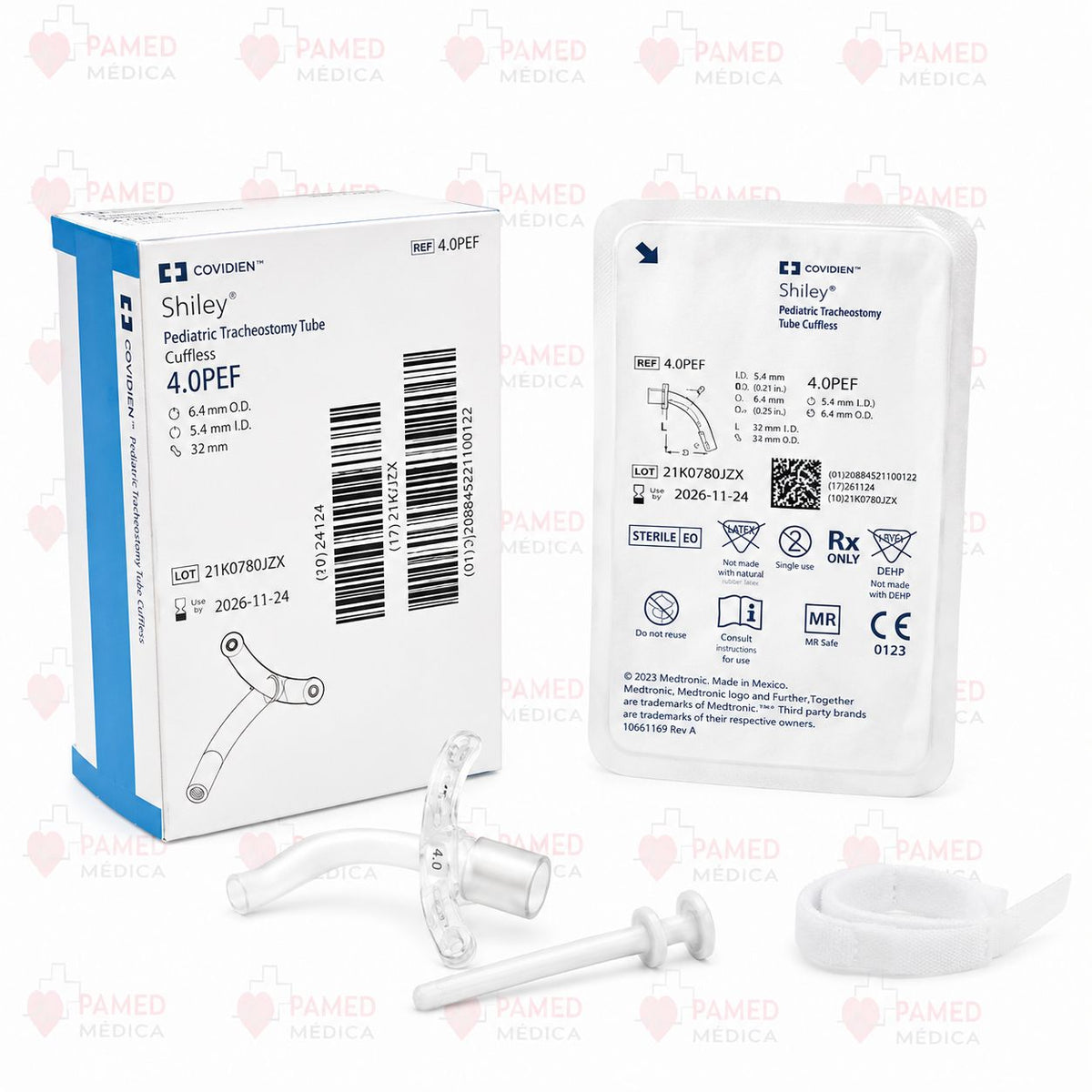 Cánula de Traqueostomía Shiley Neonatal/Pediatrico 4.0PEF