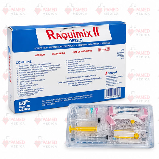 RAQUIMIX II EQUIPO PARA BLOQUEO EPIDURAL MIXTO - OBESOS.